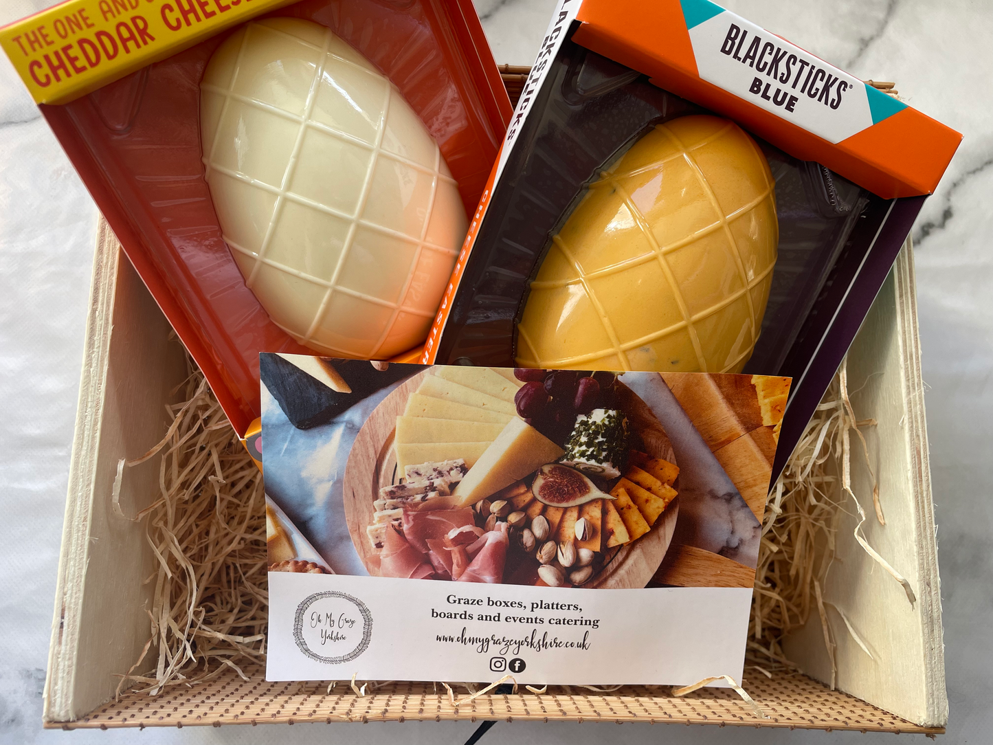 Cheese Easter eggs DIY Graze board